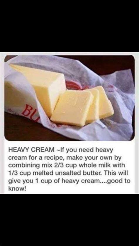 Make Heavy Cream Cooking Recipes Food