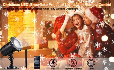 Proyector Navidad Exterior Led Proyector De Copo De Nieve Para