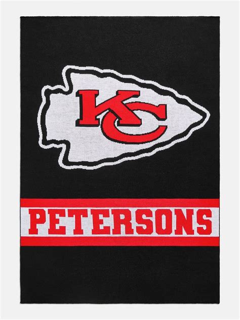 Kansas City Chiefs NFL Custom Blanket: Black | Customized blankets ...