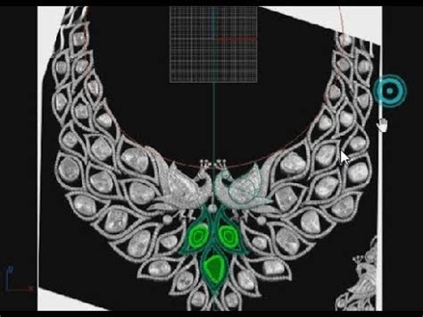 Peacock Neck Less Part For Jewelry Design Rhino Cad Matrix Gemvision