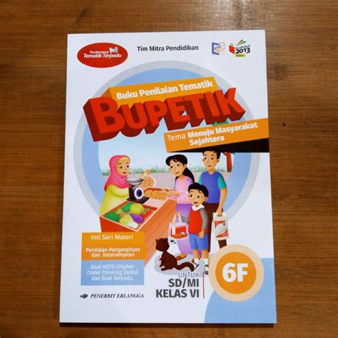 Jual Buku Bupetik 6A 6B 6C 6D 6E 6F 6G 6H 6I Kelas 6 SD K13 Revisi