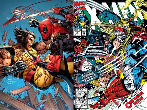 WOLVERINE VS DEADPOOL PUBLISHED OA 11X17 BY SCOTT WILLIAMS – NearMintPlusComics