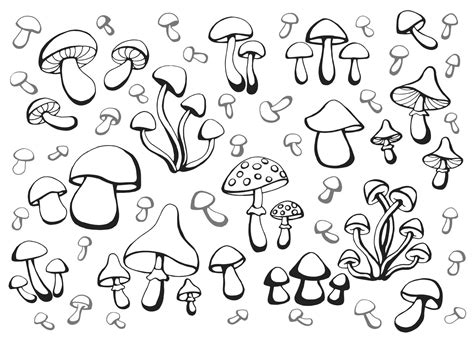 Mushroom Outline Svg