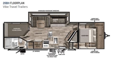 Small Bunkhouse Travel Trailer Floor Plans | Viewfloor.co