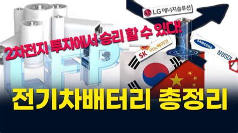 K배터리 위기 왜 중국 때문에 Lfp 배터리를 앞세운 중국이 국내 2차전지 업계를 위협한다던데 이거 모르면 안됩니다