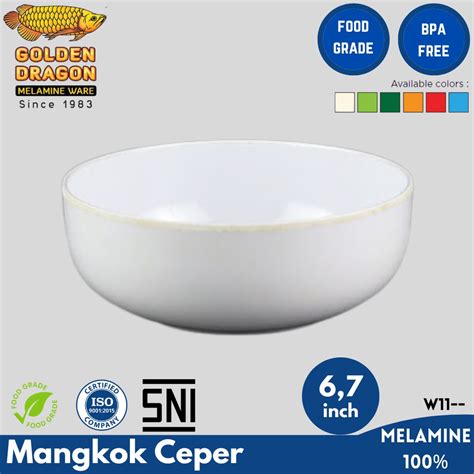 Jual Mangkok Ceper Melamin Golden Dragon Mangkuk Bowl Ceper Melamine