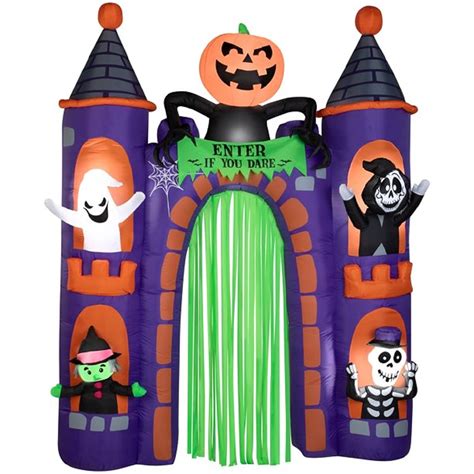 Monster Archway Halloween Inflatable By Gemmy Multi