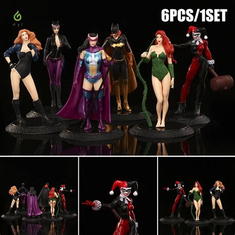 6 Pçs Set Figuras Anime Estátua Marvel Herói Modelo Brinquedos Action