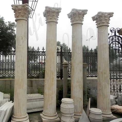 Large Antique Greek Architecture Columns Corinthian Order Column