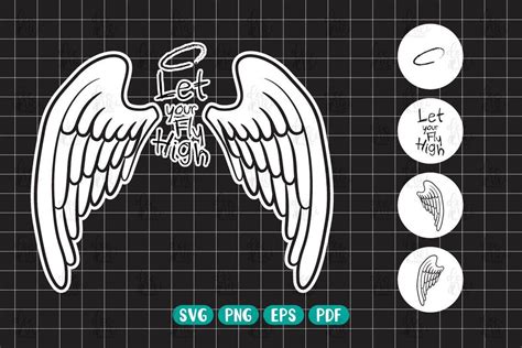 Angel Wings SVG Angel Wing Vector Angel Wings Clipar Angel - Etsy