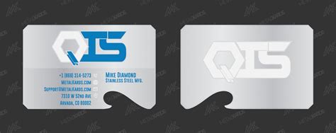 Steel Industry Business Card Design 1200x476 Metal Kards