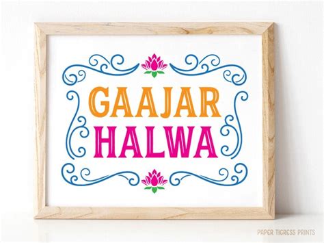 Gaajar Halwa Sign Gaajar Ka Halwa Indian Wedding Mehendi Etsy Ireland