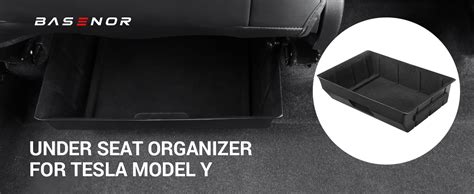 Amazon Basenor Tesla Model Y Under Seat Storage Box Organizer