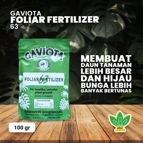 Jual Gram Gaviota Foliar Fertilizer Daun Menyuburkan Daun