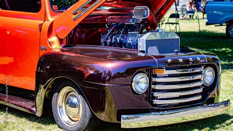 Late 40s Blown Ford Pickup Late 40s Blown F 1 Pickup At Th Flickr