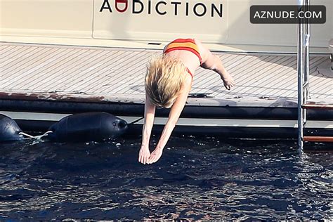 Melanie Griffith Sexy In A Striped Bikini While On Board Of A Luxury Yacht With Friends In Ibiza