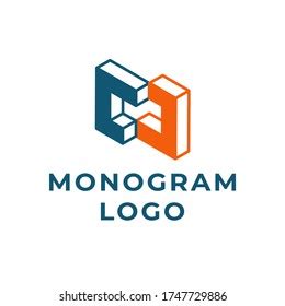 Letter C Monogram Logo Design Template Stock Vector (Royalty Free ...