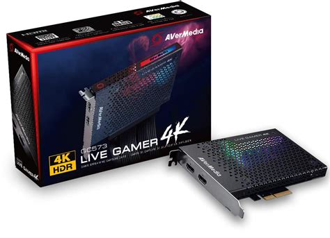 AVerMedia Live Gamer 4K HDR 60 FPS Full 4K P60 Capture Card PCIe Gen2