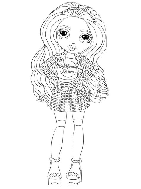 Rainbow High Dolls Coloring Pages - Coloring Nation