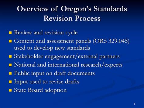 Oregons Content Standards Revision Process Ppt Download