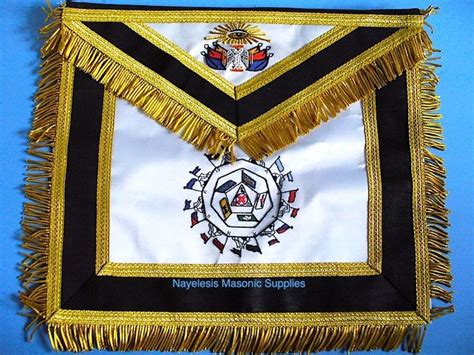 Masonic Royal Arch Past High Priest Php Bullion Hand Embroidered Apron