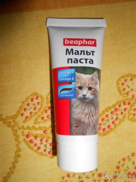Мальт Паста для кошек: инструкция и показания к применению, отзывы, цена