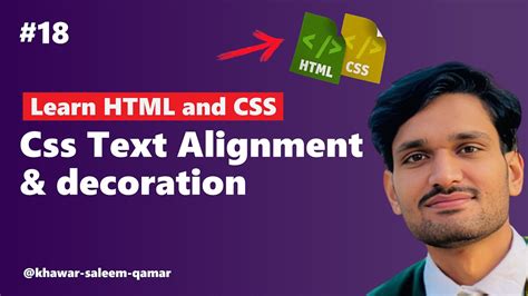 Lesson 18 CSS Text Alignment And Decoration Html5 And Css3 Learn