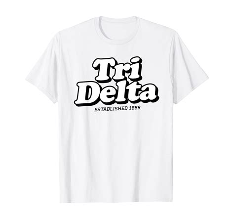 Tri Delta Delta Delta 1888 Sorority Retro Sisterhood Greek T Shirt 2