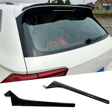 Car Glossy Black Rear Window Side Spoiler Canards Splitter For Tiguan