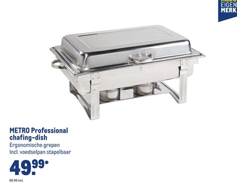 Metro Professional Chafing Dish Ergonomische Grepen Aanbieding Bij Makro