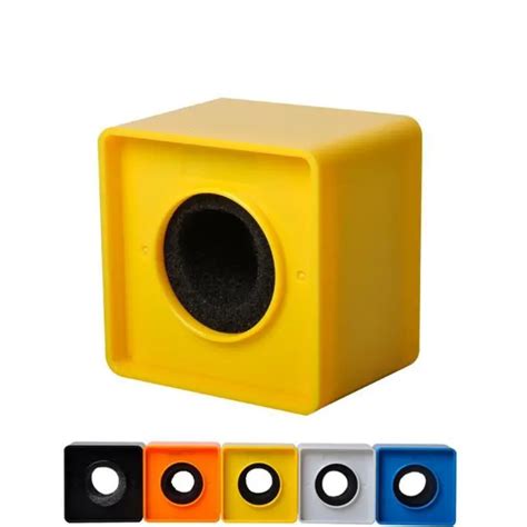 Portable Abs Injection Molding Square Cube Shaped Interview Mic