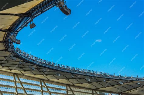 Premium Photo | Stadium roof against