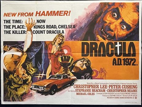 Dracula AD 1972 Poster, UK Quad, 1972, Chantrell Thomas