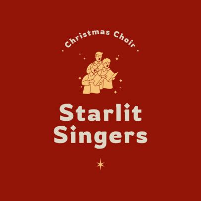 Placeit Online Logo Maker For A Christmas Choir Featuring An Open