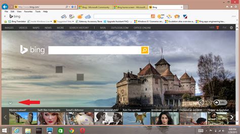 Bing home screen - Microsoft Community