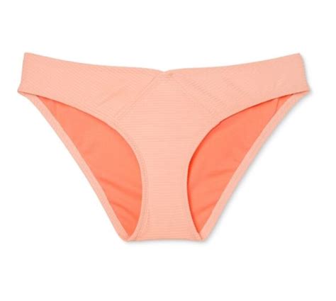 Womens Mossimo Ribbed Hipster Bikini Bottom Cool Melon Xl For Sale