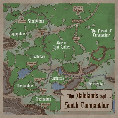 The Dalelands And South Cormanthyr Rforgottenrealms