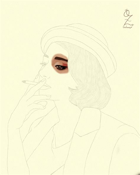 Model Portrait Drawing By Oz Galeano On Behance