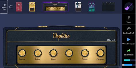 Deplike Guitar Fx For Android And Ios By Deplike Guitar Amp And Fx Modeling App