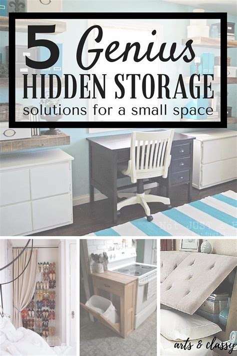 5 Genius Hidden Storage Solutions For A Small Space Storage Hacks