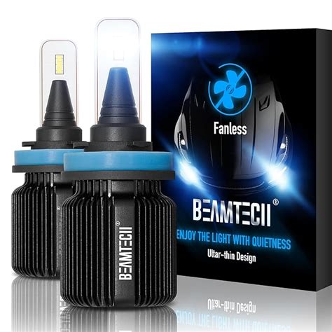 Beamtech H Led Headlight Bulb Fanless Csp Y Chips Lumens K