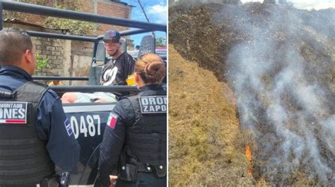 Exhiben A Sujeto Que Provocó Incendio Forestal En Zapopan Jalisco