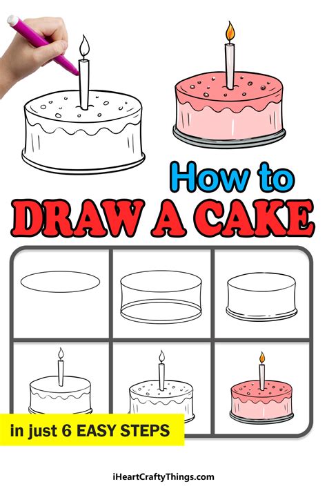 Cake Drawing - How To Draw A Cake Step By Step