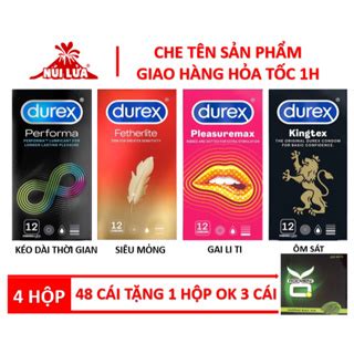 Bao cao su Durex hộp 12 cái tùy chọn Durex Performa Fertherlite