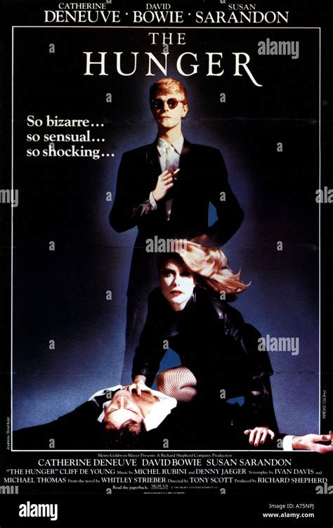 THE HUNGER - poster for 1983 MGM/UA film with Catherine Deneuve and ...