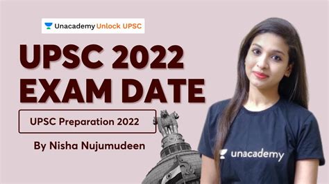 Upsc 2022 Exam Date Upsc 2022 Calendar By Nisha Nujumudeen Youtube