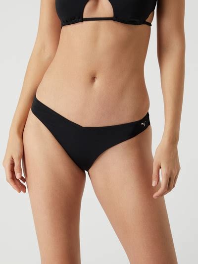 Puma Bikini Hose Mit Hohem Beinausschnitt Chlorresistent Black