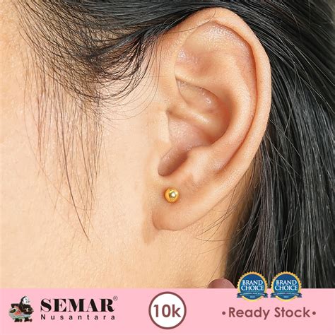 Jual Anting Emas Tindik Korean Style Heera Gold K Semar Nusantara