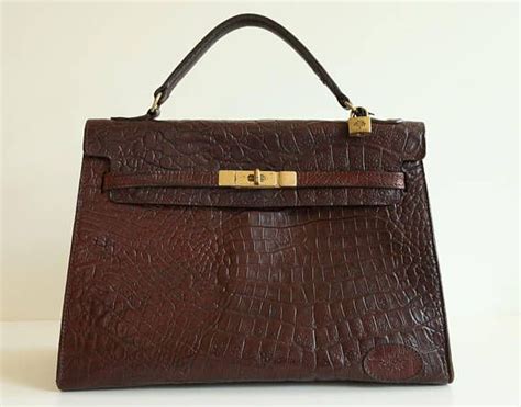 Vintage Mulberry Kelly Model Bag In Brown Congo Leather Ca Etsy Bags Leather Vintage