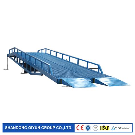 Ton Mobile Hydraulic Yard Ramp Container Loading Ramp Slope